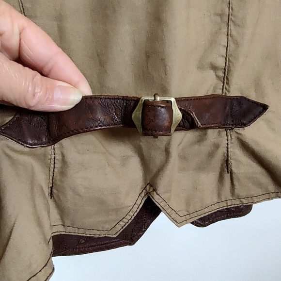 Vintage Structure Brown Distressed Leather Vest - Picture 7 of 12